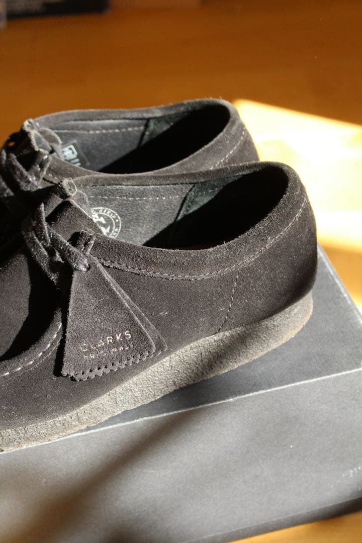 【26.5cm/UK8】Clarks Wallabee 『BLACK』