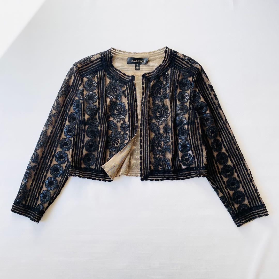 【美品】タダシショージ　LINDEN CROPPED BOLERO　スパンコール