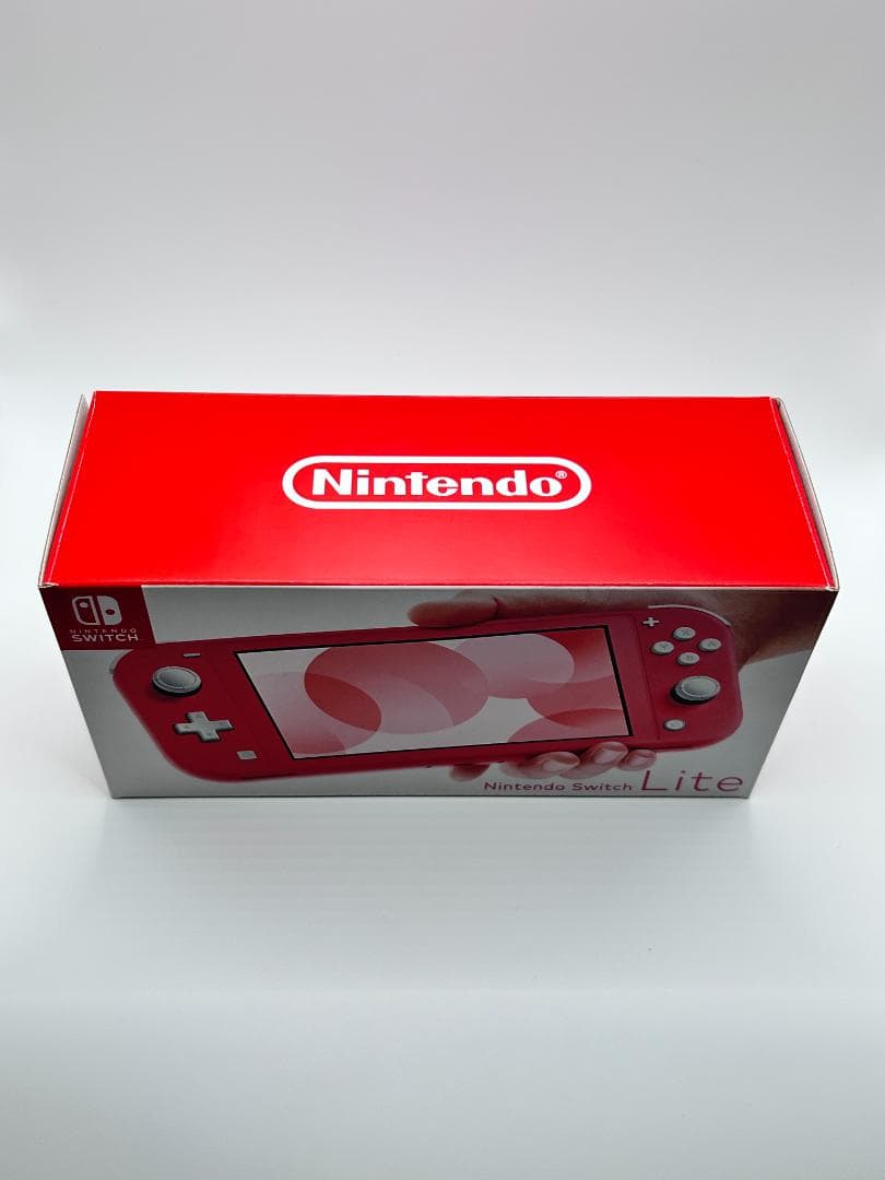 Switch Lite 本体 充電器 箱 コーラル 動作確認済 #218