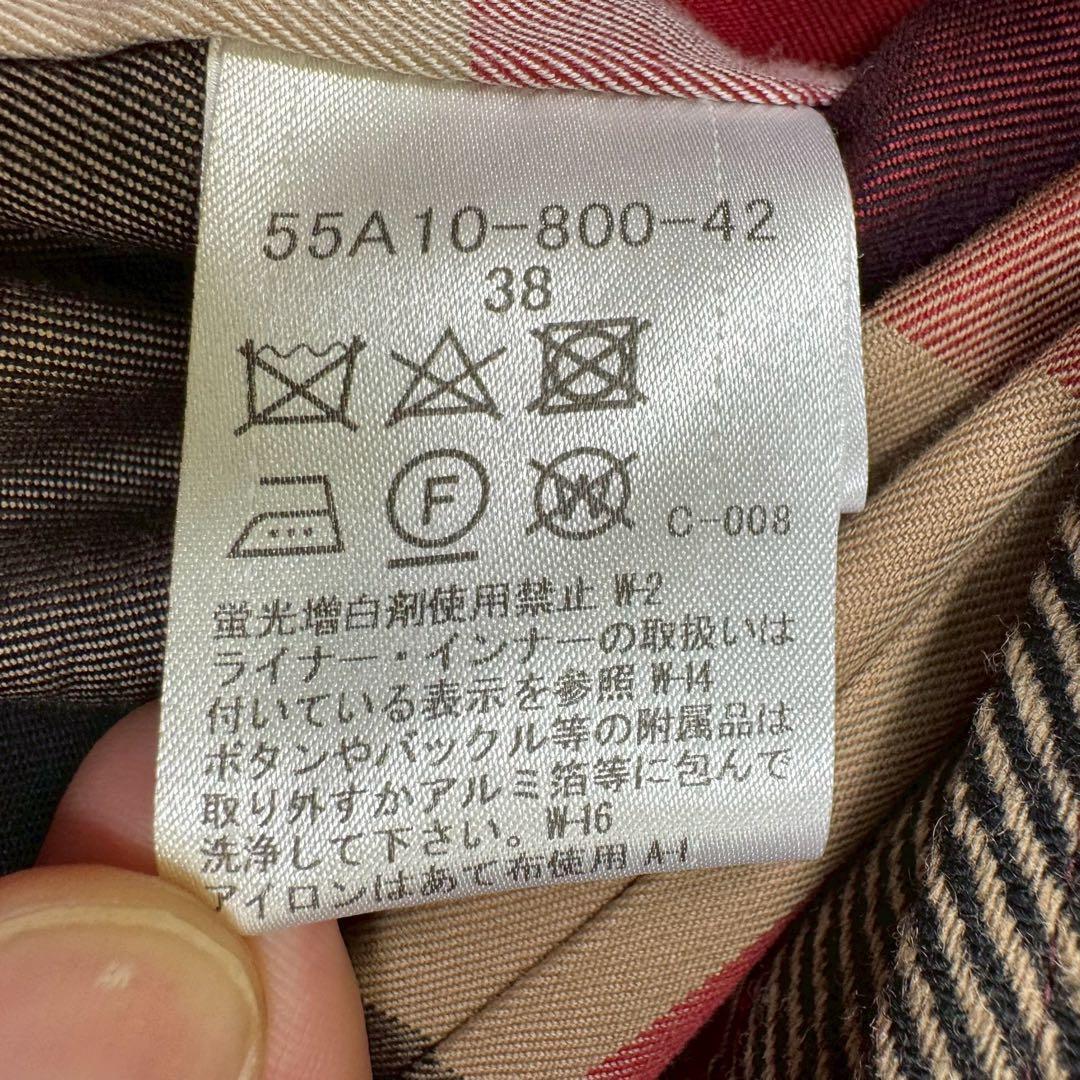 ブルーレーベルクレストブリッジ トレンチコート ライナー付き ハニーベージュ M