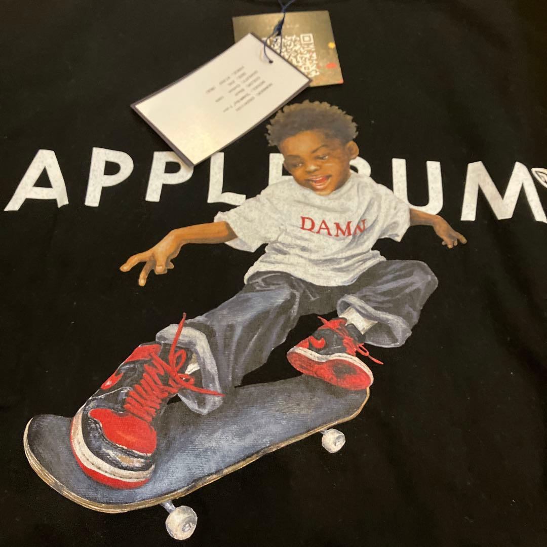 アップルバム　DWMNBOY　Tシャツ　ブラック　スケボー