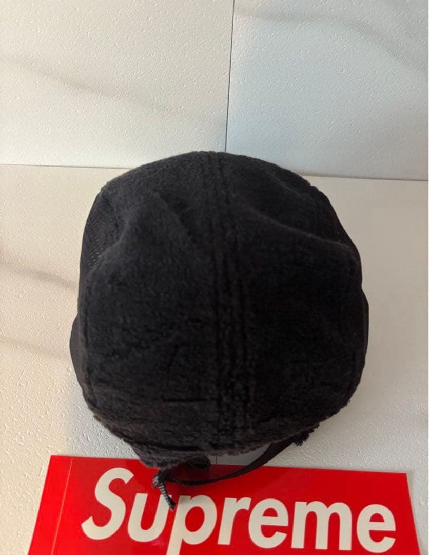 supreme Cap black タオル生地 メッシュ