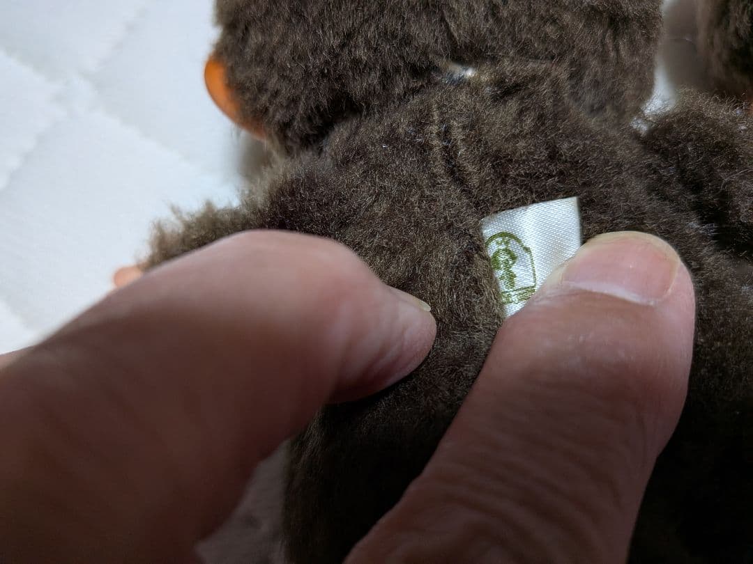 初代マイチッチ ペア 約13㌢ カタカナタグ モンチッチ 昭和レトロ