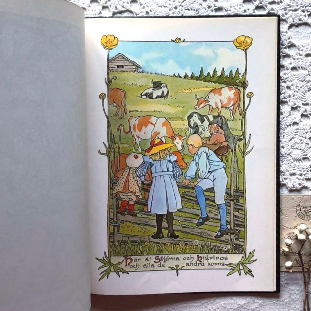 RN78 洋書古書 スウェーデン語絵本 エルサ・ベスコフの美しい挿絵♪