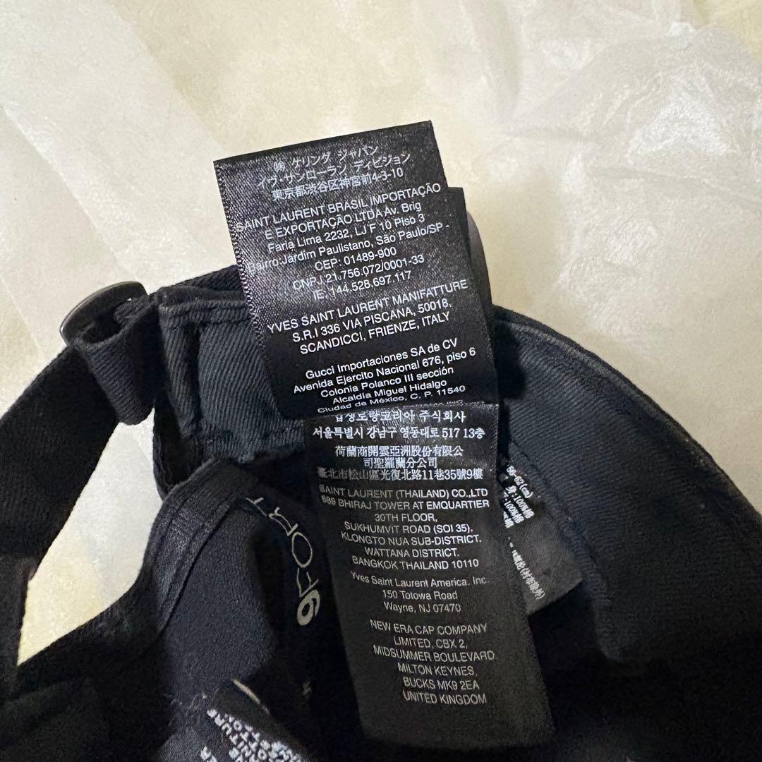 ニューエラ×SAINT LAURENT NEW ERA キャップ　ケリングタグ
