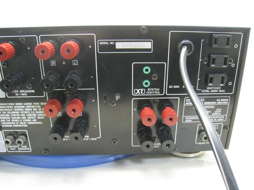 KENWOOD KA-V6000 AVサラウンドアンプ ブラック