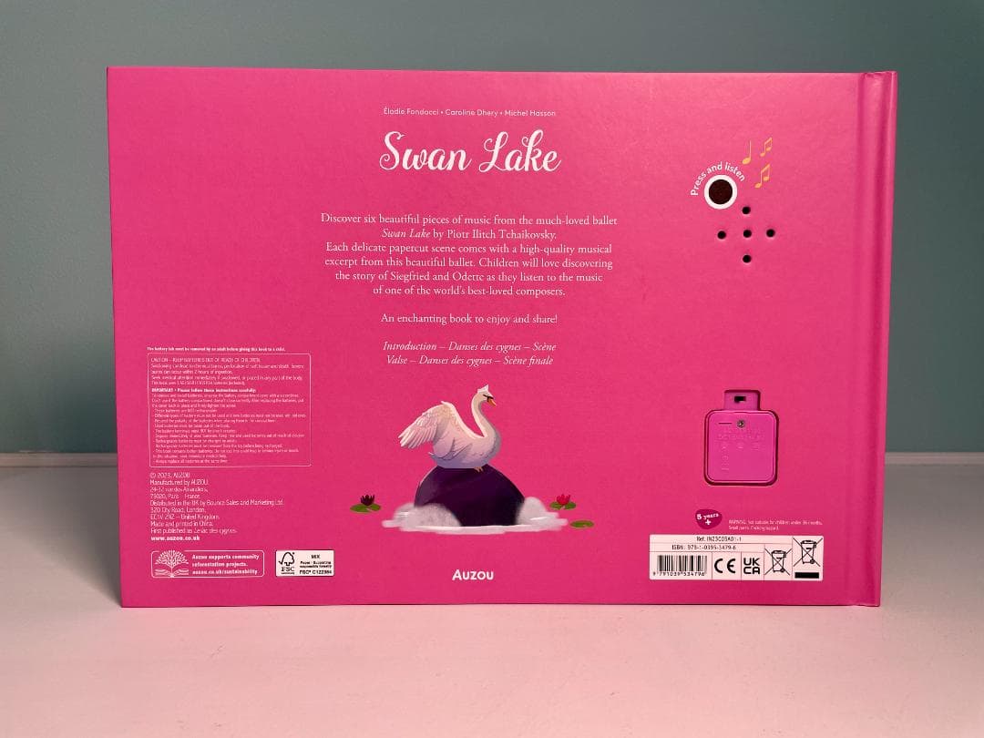 Swan Lake 飛び出す音楽絵本 英語版 日本語訳冊子付