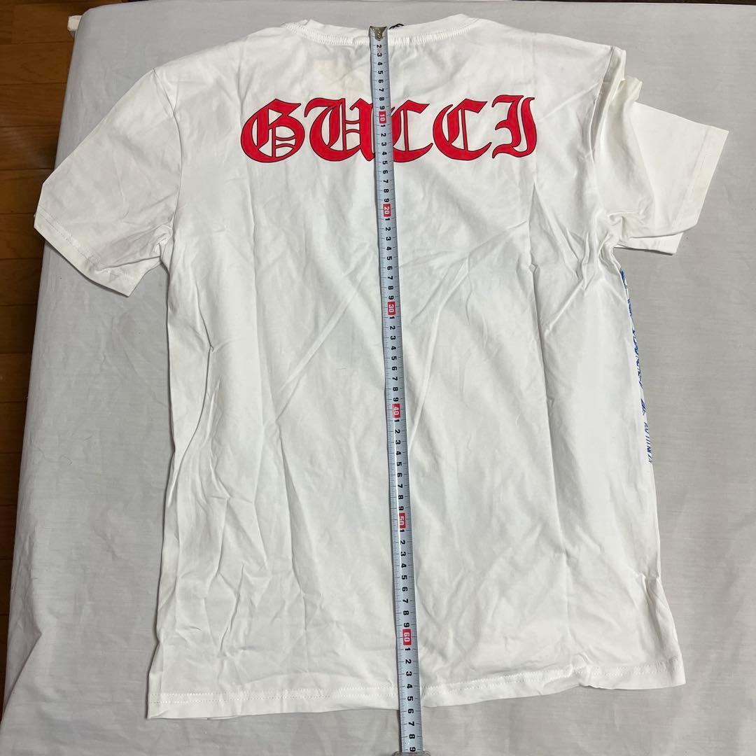 GUCCI 蛇イラスト Tシャツ ホワイト