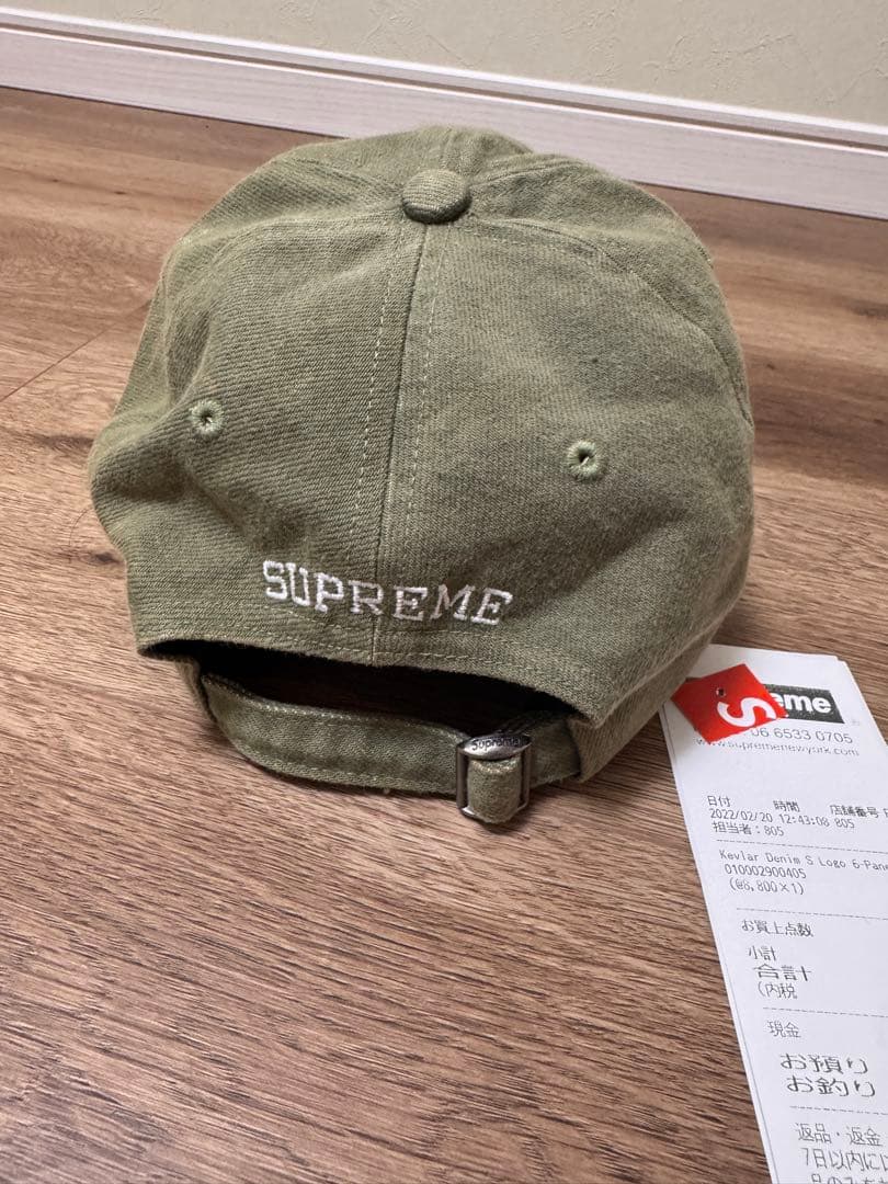 帽子 supreme Kevlar Denim S logo 6-Panel