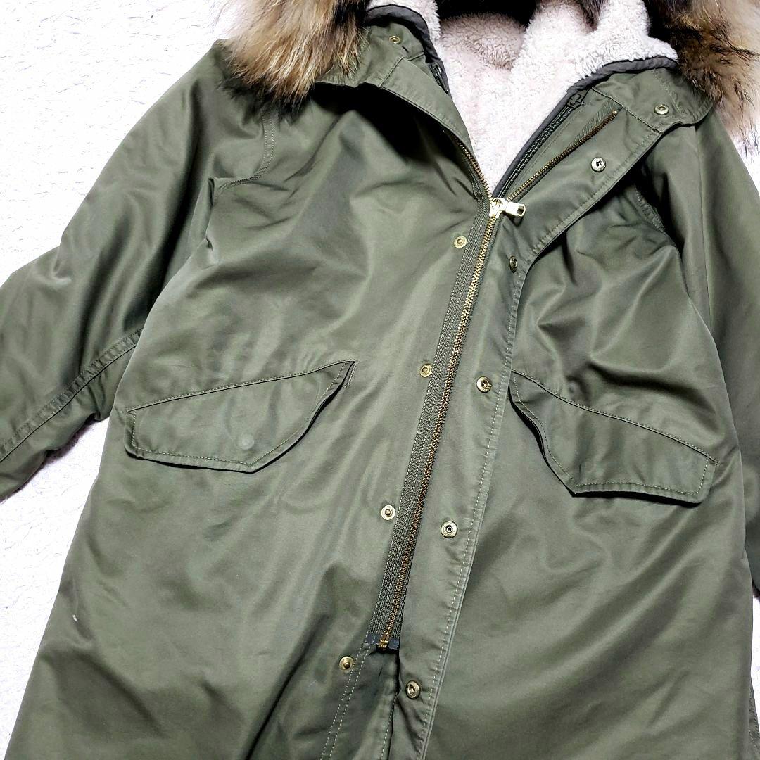 SHIPS シップス 裏ボアライナー付き モッズコート N3-B 36 美品