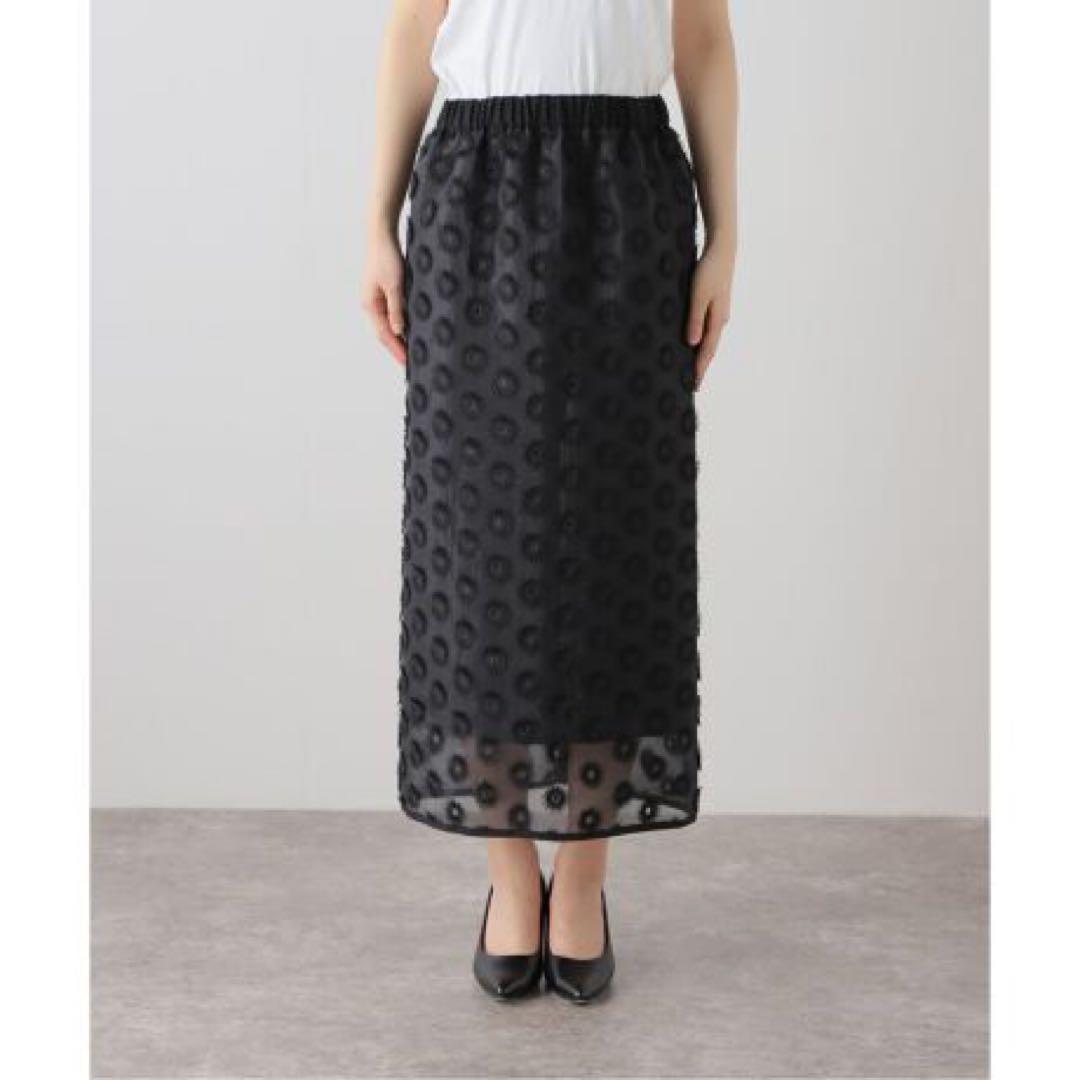 ◇新品タグ付◆ IENA シアージャガード刺繍スカート◆ 38