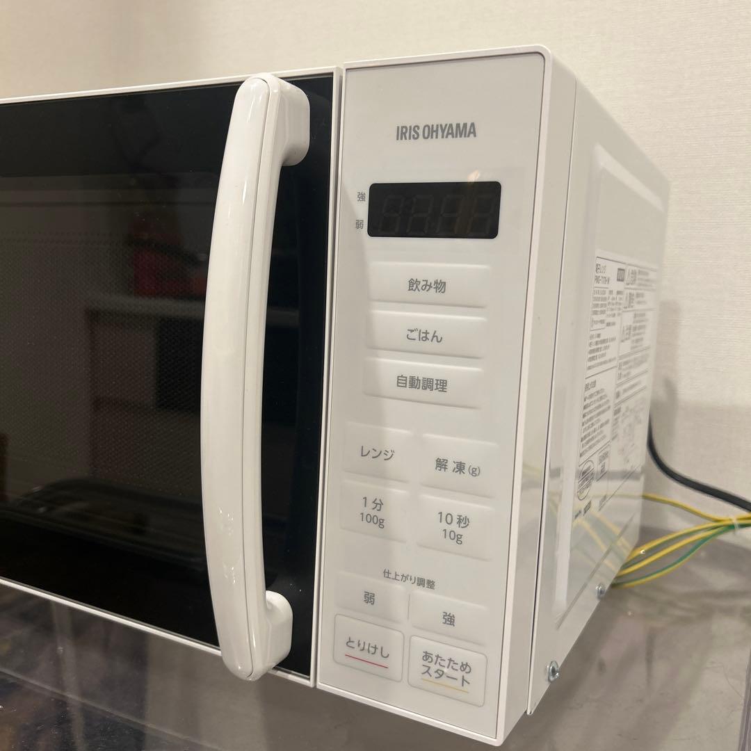 2024年製　ホワイト 単機能電子レンジ ガラス皿付き