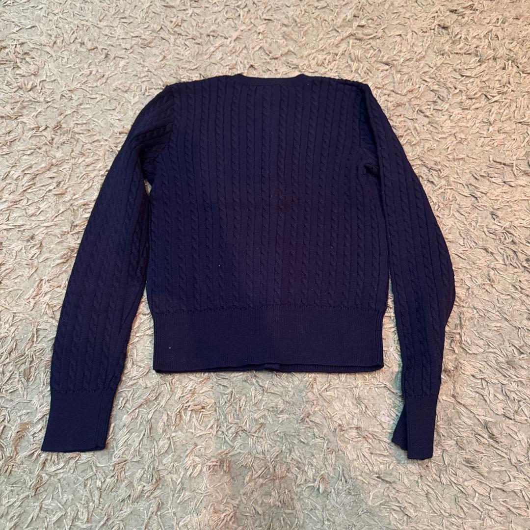 POLO RALPH LAUREN ネイビー カーディガン M キッズ8-10