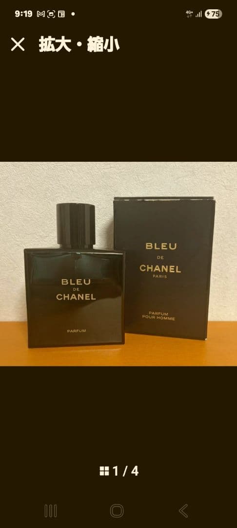 新品未使用！BLEU DE CHANEL パルファム 男性用　100ml
