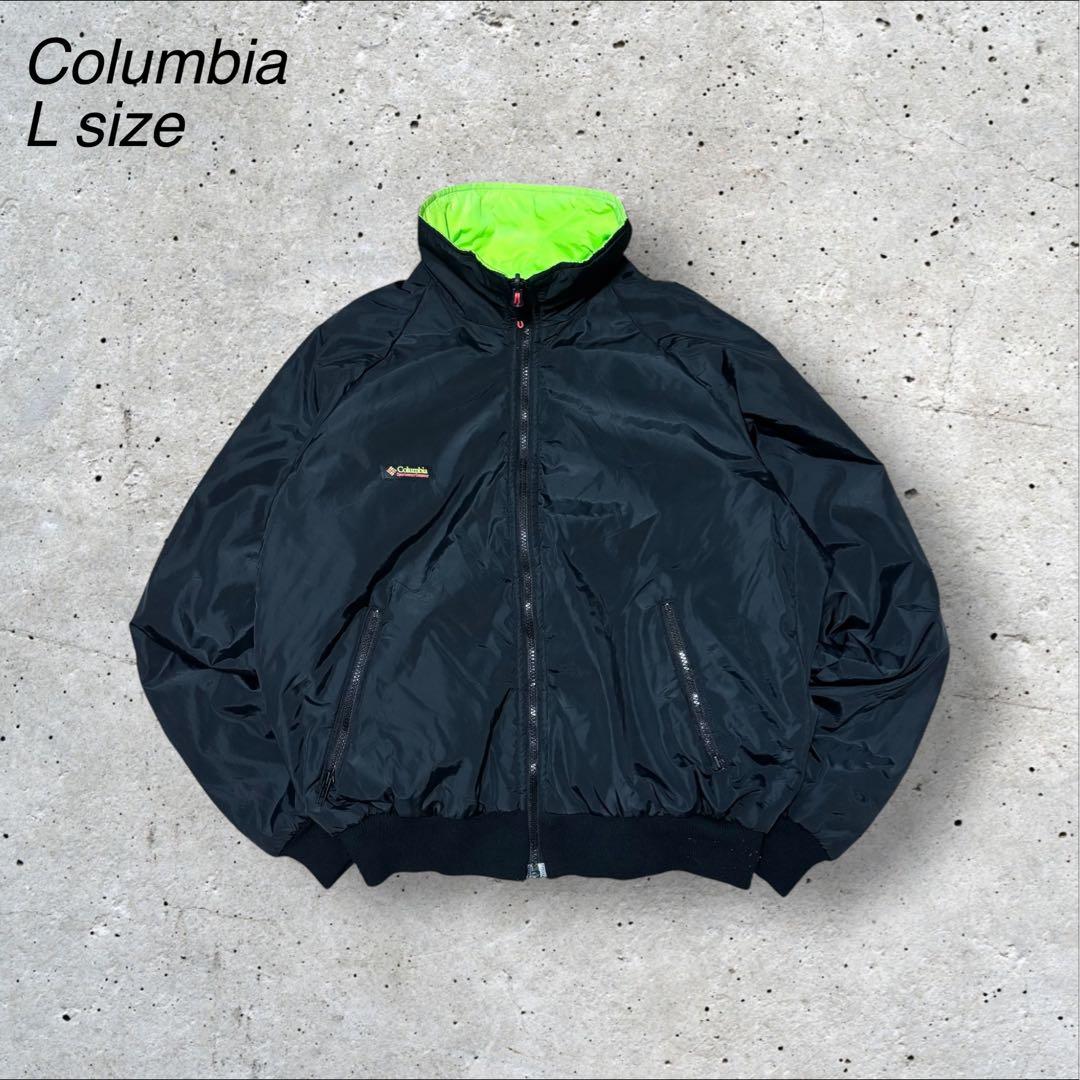 mik古着ビンテージ80s80年代Columbiaコロンビアリバーシブル黒