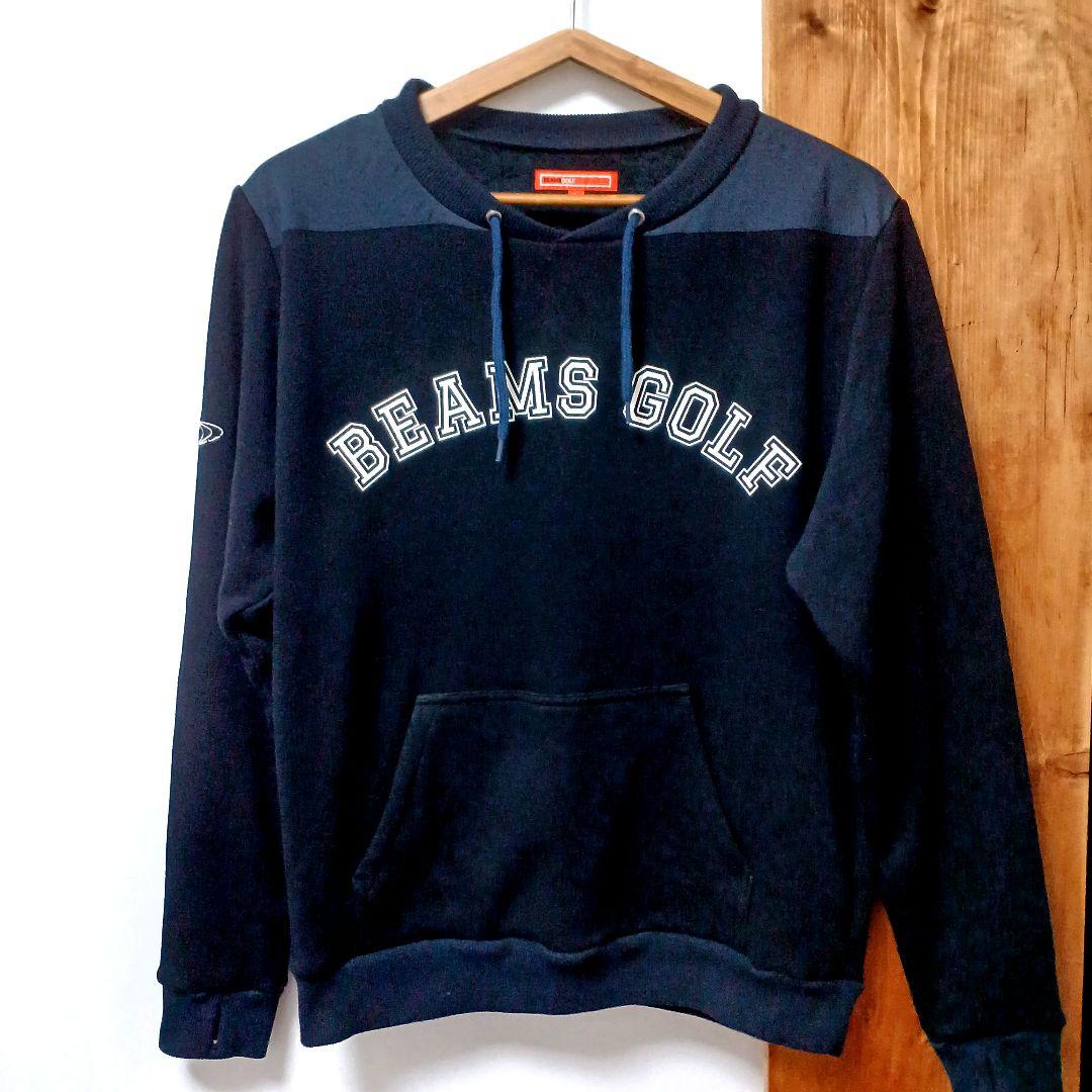 ビームスゴルフ　メンズ　裏ボアプルオーバー　スウェット　ネイビー　L　BEAMS