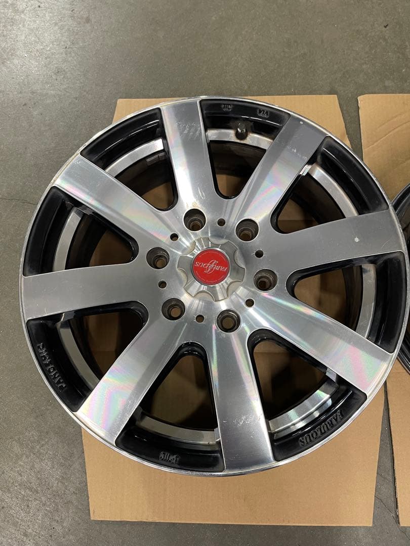 FABLOUS 17インチ アルミホイール 6.5J ハイエース装着2本セット②