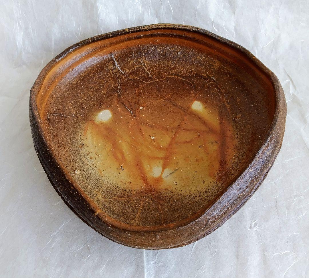 備前三足三角鉢 未使用新品同様