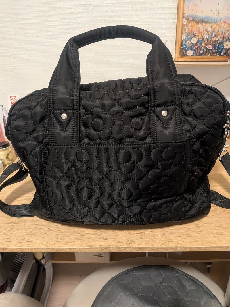 【美品】マリークワント デイジーキルト ボストンバッグ