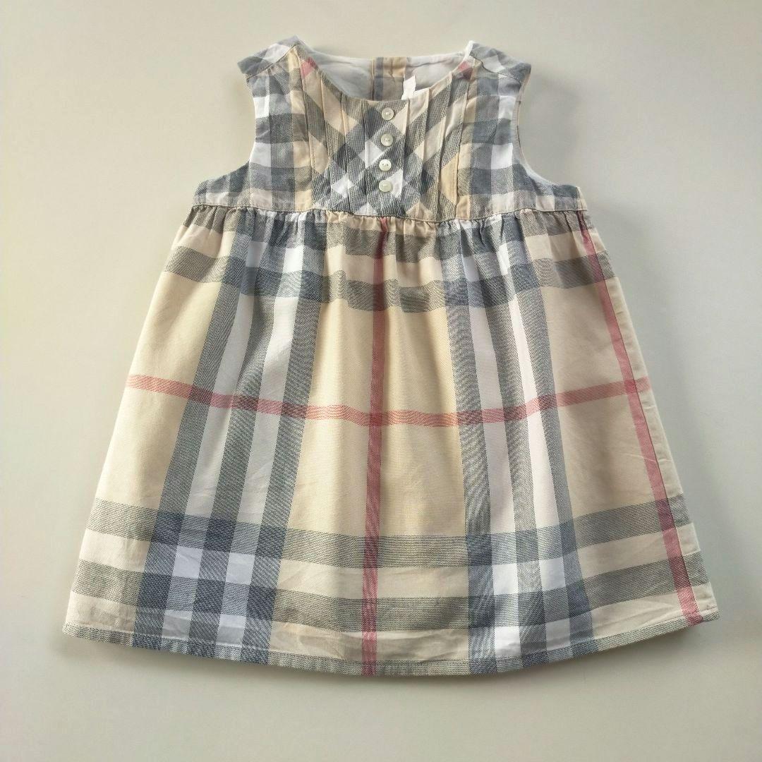 美品★18M 81cm BURBERRYバーバリー チェック ジャンパースカート