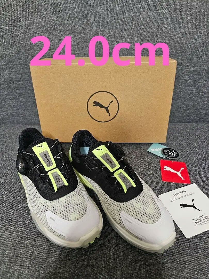 PUMA スパイクレスゴルフシューズ WMNS ディスク 24.0CM