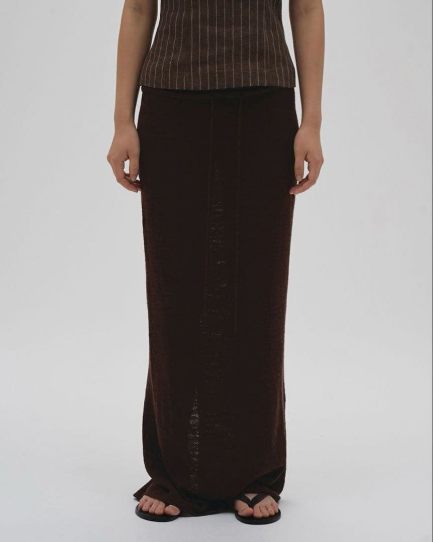 【新品】todayful Miniboucle Knit Skirt ブラウン