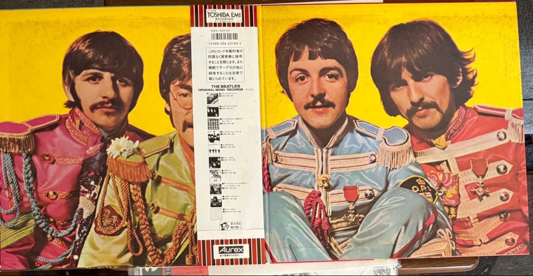 BEATLES オリジナルモノ 美盤ほぼ新品 赤盤 ビートルズ 帯