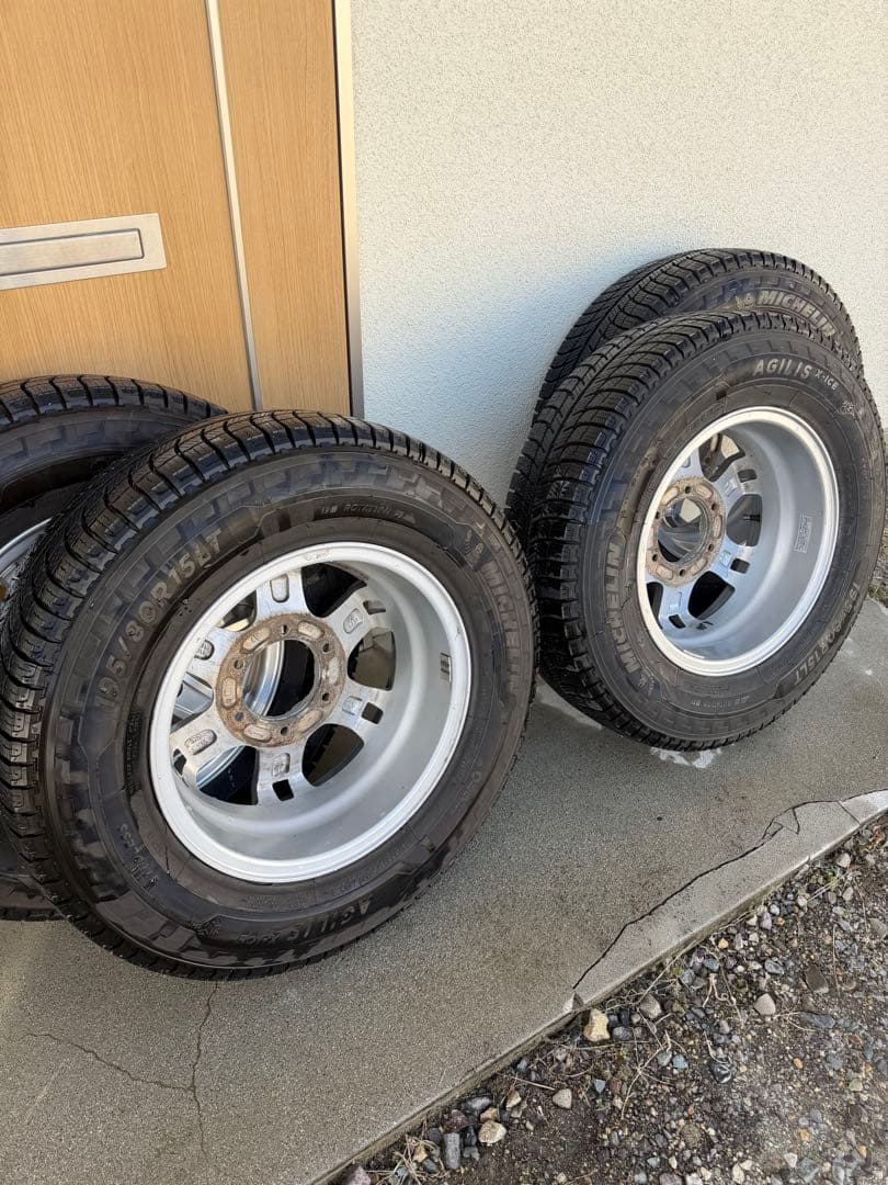 ③バリ溝 ホイール付 195/80/R15LT ミシュラン アジリス X-ICE