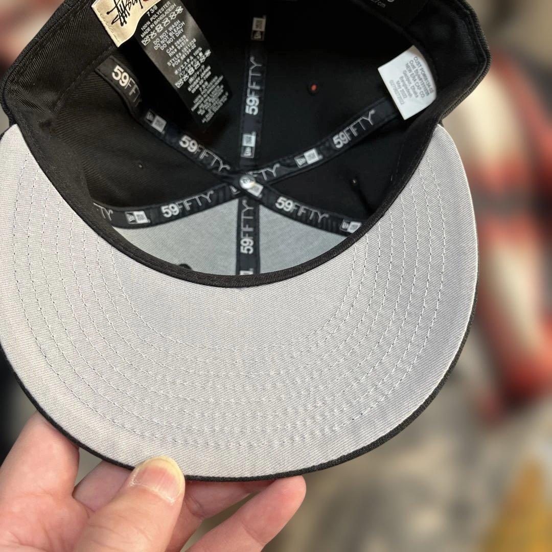 STUSSY NEWERA キャップ　73/8