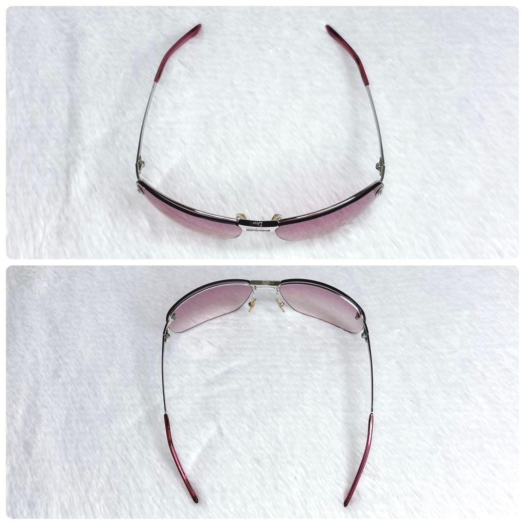 小物 Christian Dior Pink Rimless Sunglasses