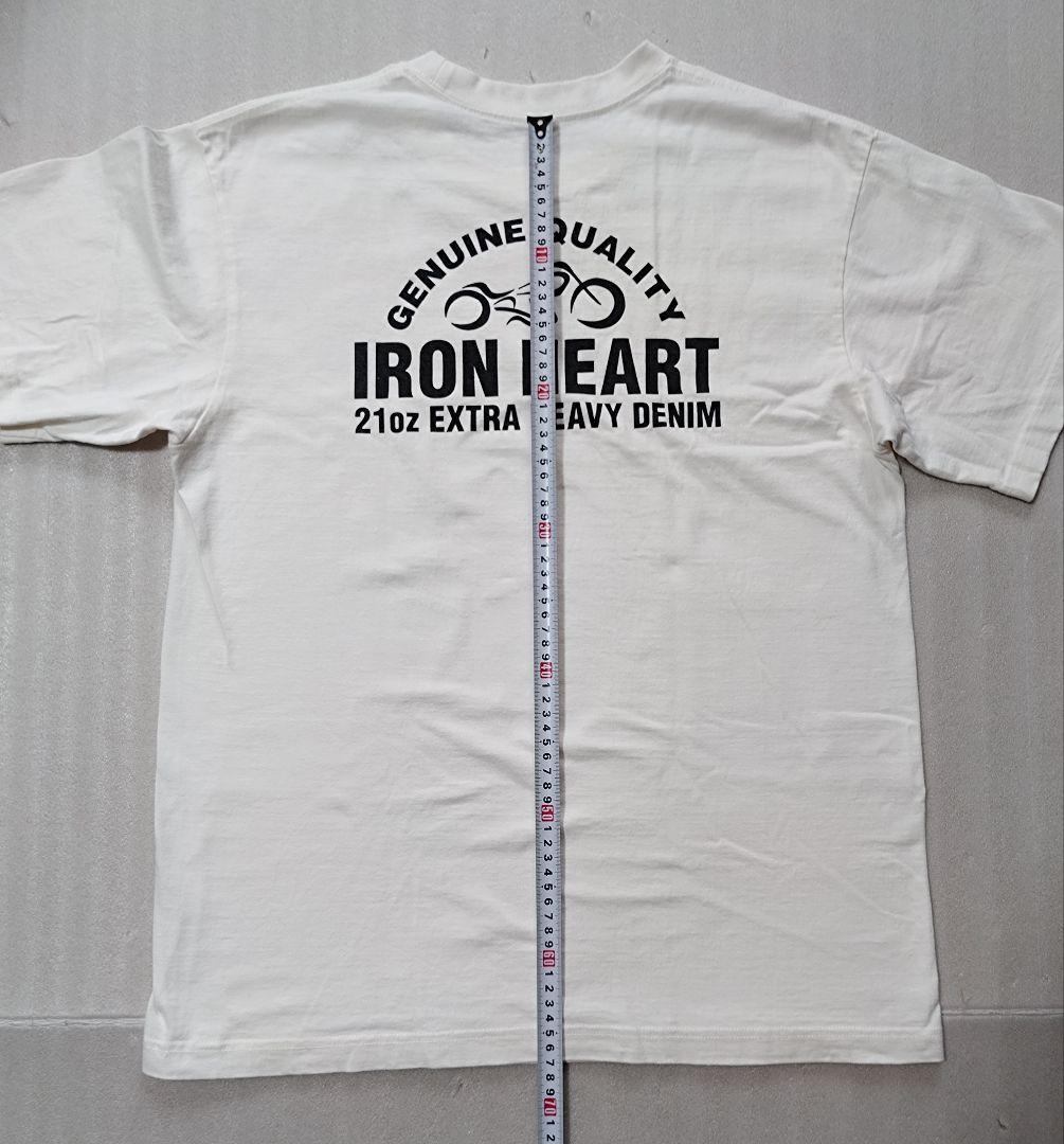IRON HEART Tシャツ Lサイズ ホワイト USED