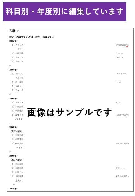 慶応通信 科目試験 過去問 A～F群 2006～2023年 15年分 フルセット