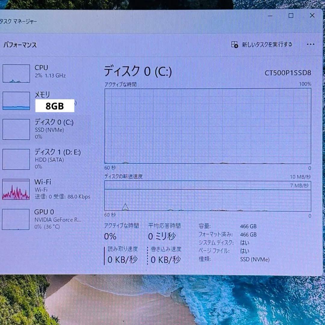 32GB専用RTX4060 i5 M.2 500GゲーミングPC