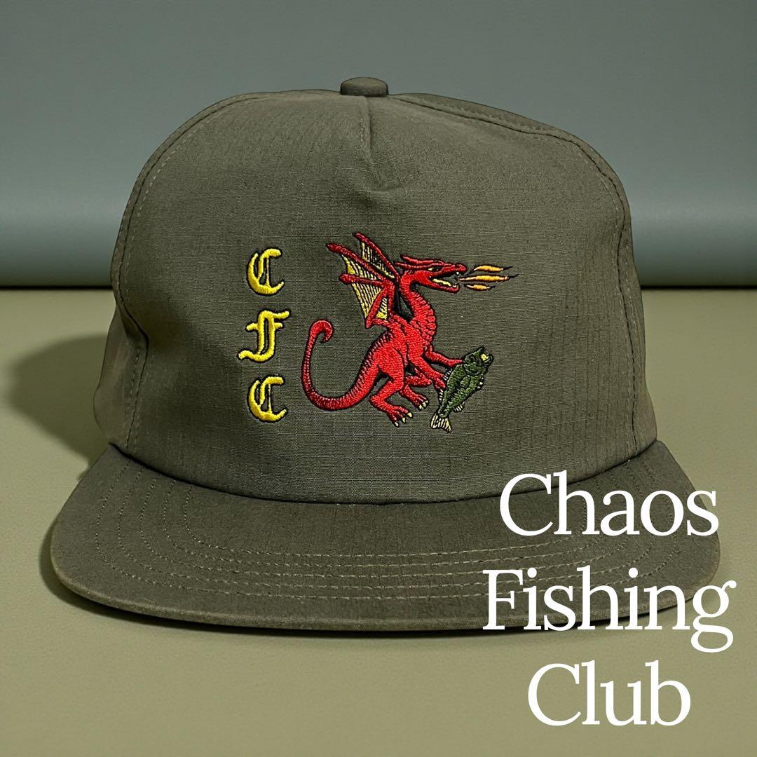 Chaos Fishing Club キャップ　ドラゴン リップストップ カーキ