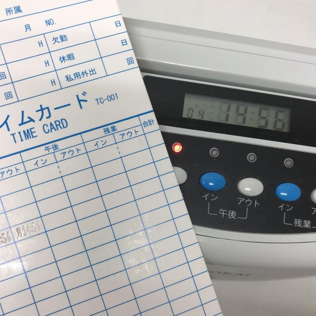 ★箱入カード付　TOKAI タイムレコーダーTR-001s 6欄印字　清掃済み