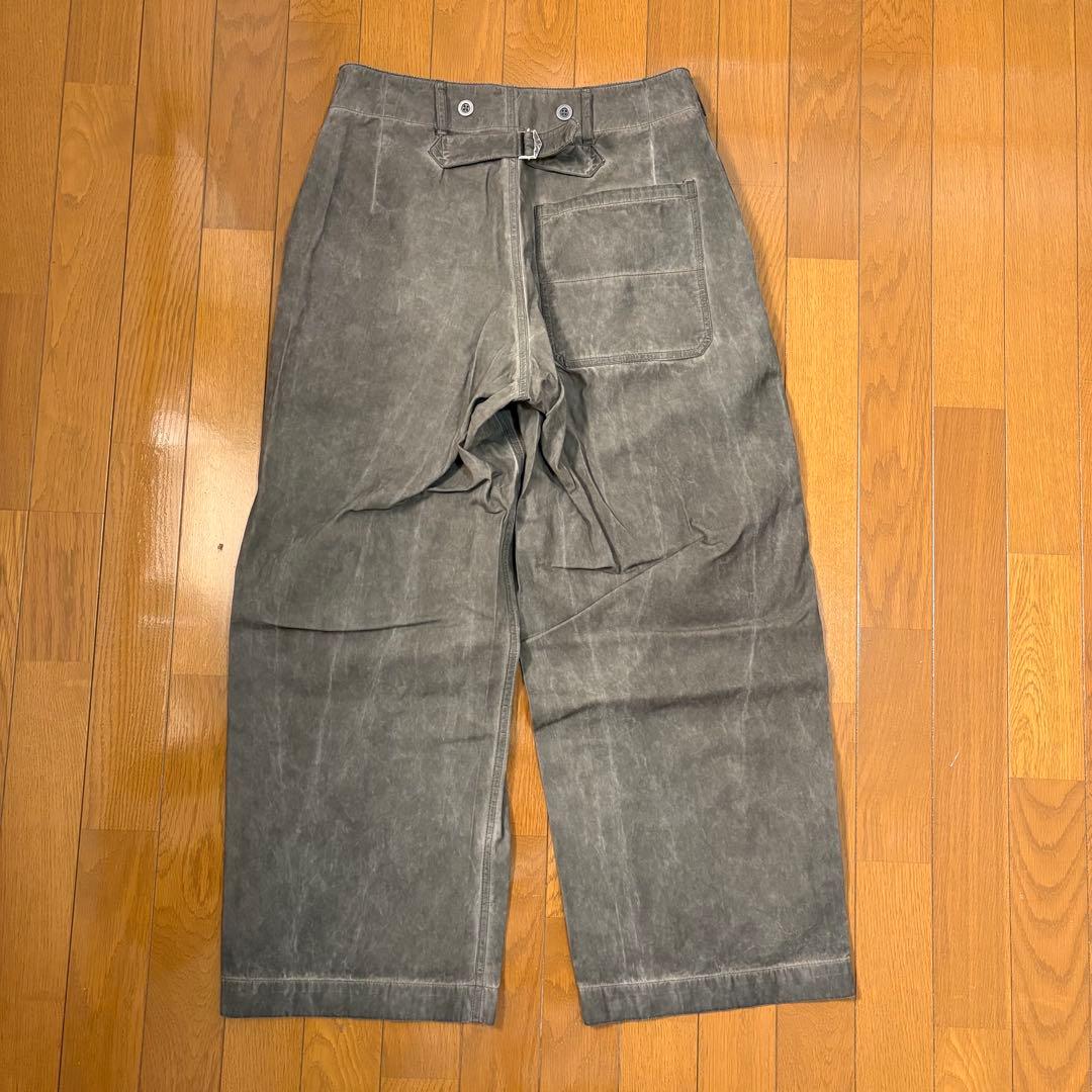 パンツ shiun FADED COTTON TROUSERS