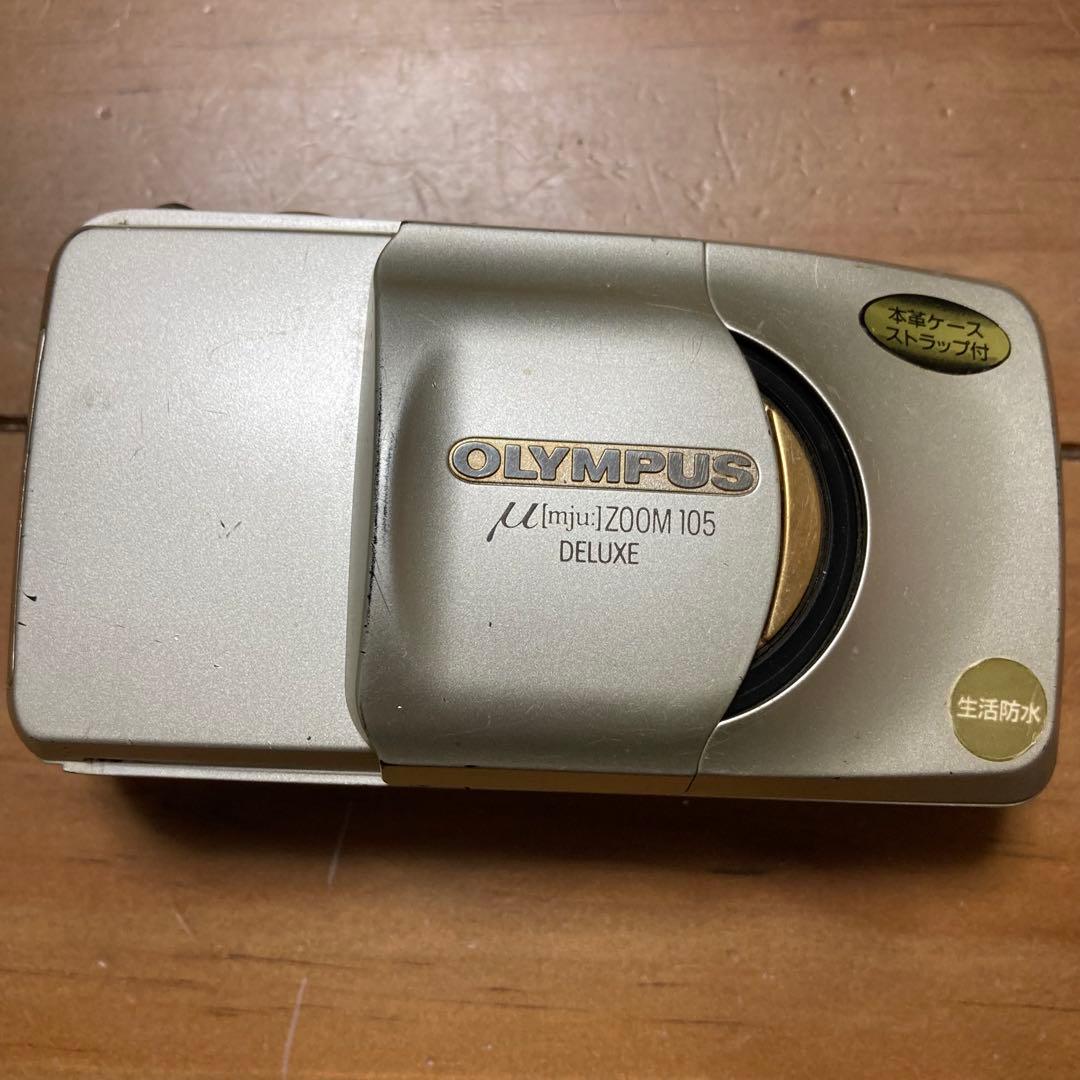 OLYMPUS μ ZOOM 105 DELUXE シルバー フィルムカメラ