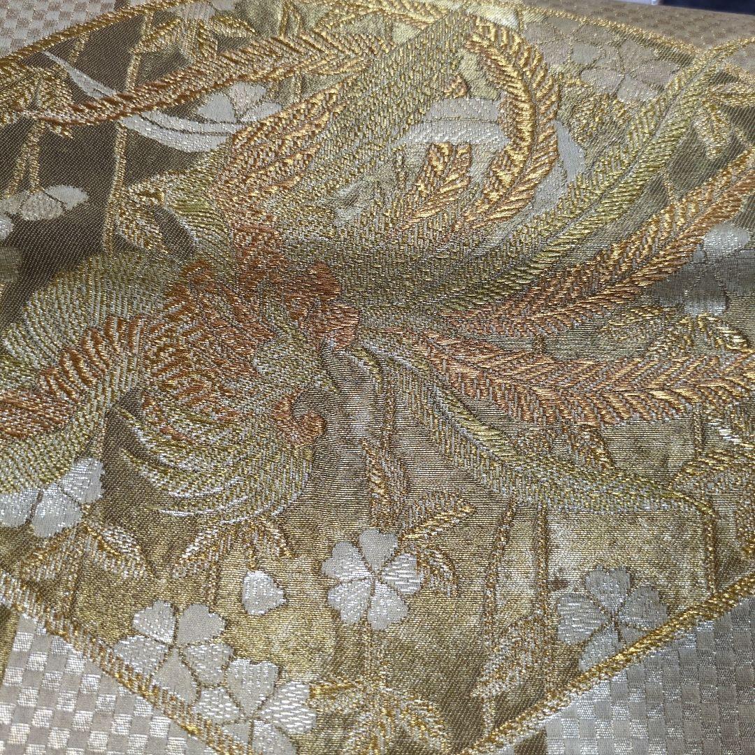 ✨50% OFF✨振袖 ピンク系 花柄 金色の帯長襦袢の3点セット
