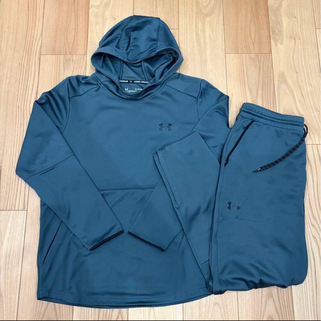 アンダーアーマー ジャージセットアップ ダークグレー XL