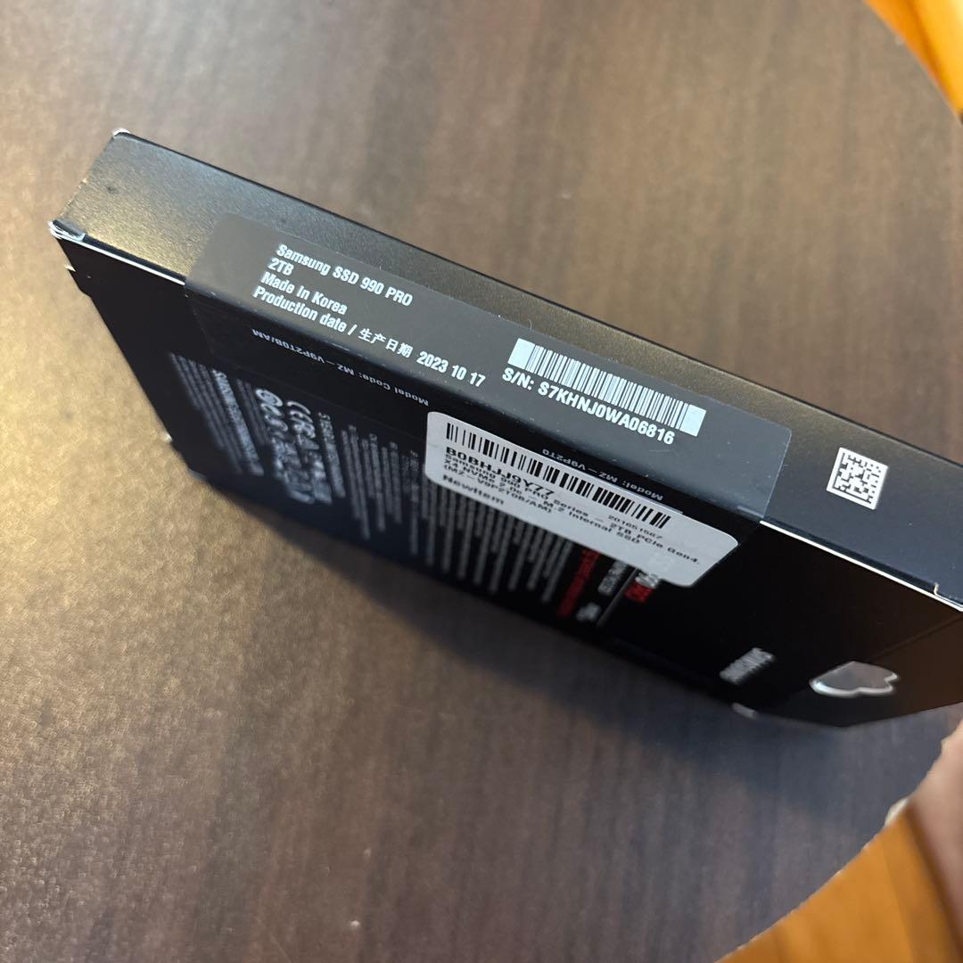 【未開封】　Samsung 990PRO 2TB NVMe SSD