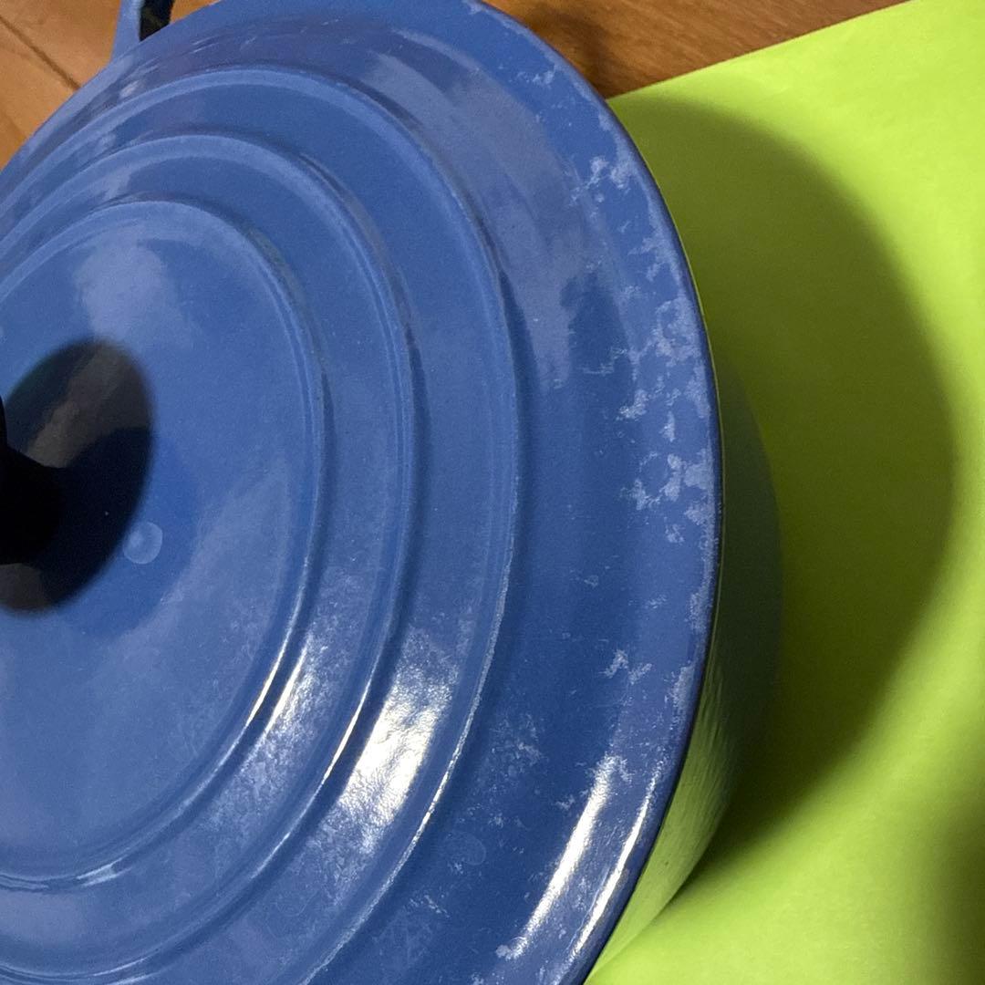 ル・クルーゼ　ココットロンド　20㎝　旧ブルー