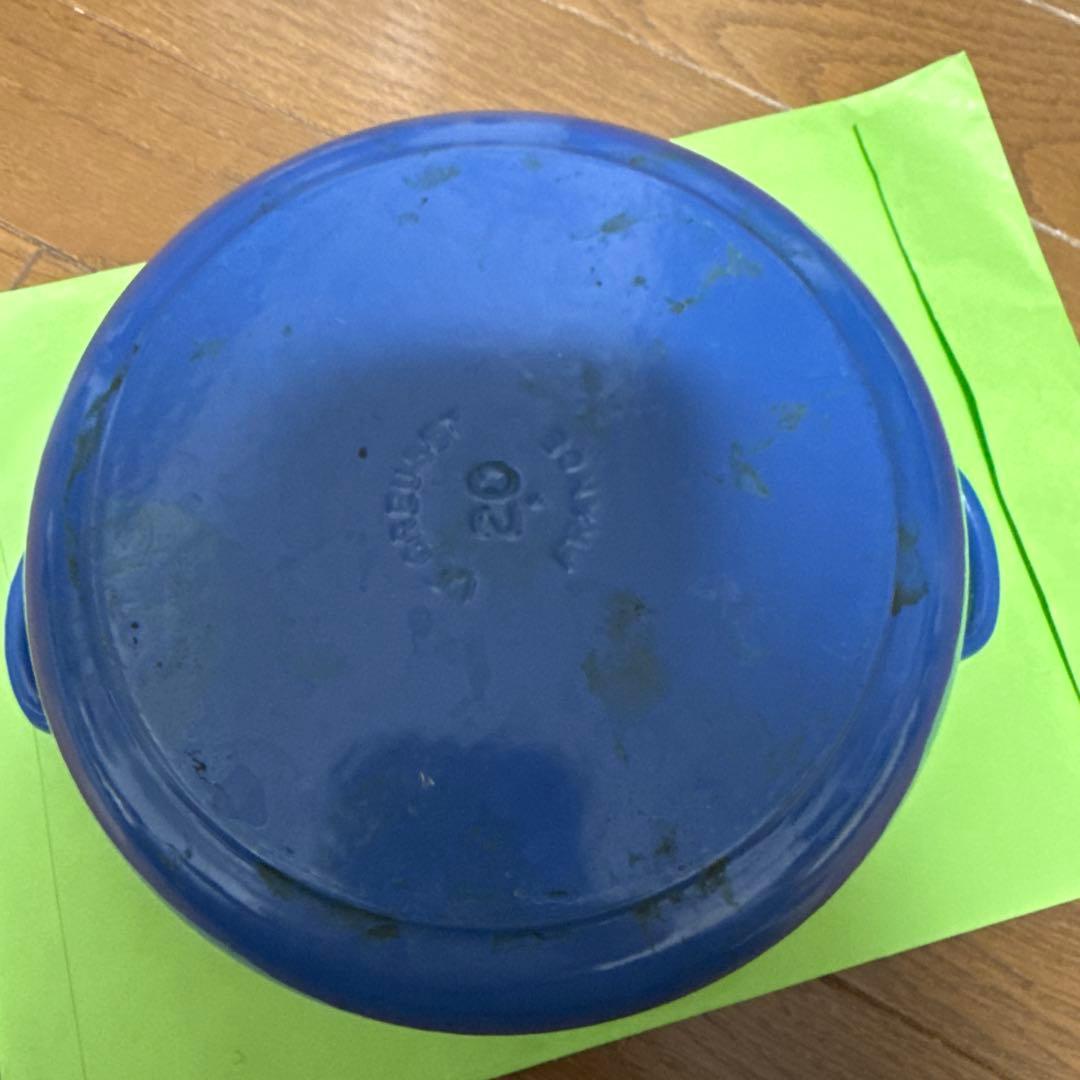 ル・クルーゼ　ココットロンド　20㎝　旧ブルー