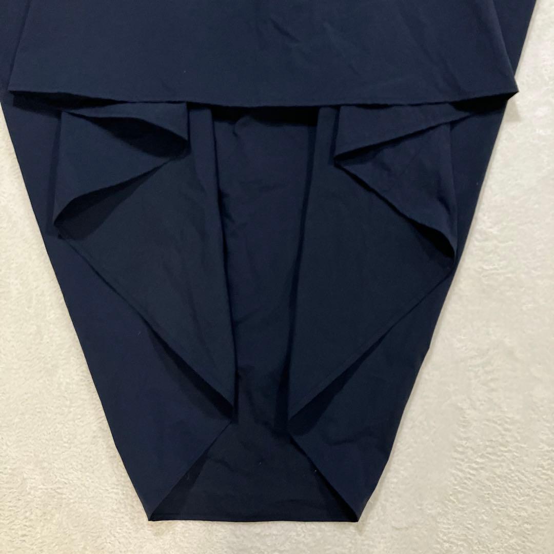 SEA TYPEWRITER DRAPE SKIRTドレープスカート/ ネイビー