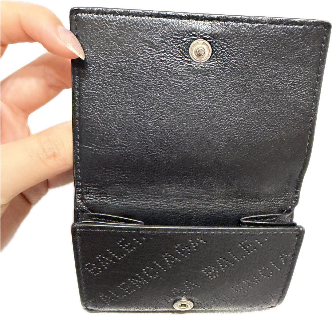 BALENCIAGA 黒 三つ折り財布