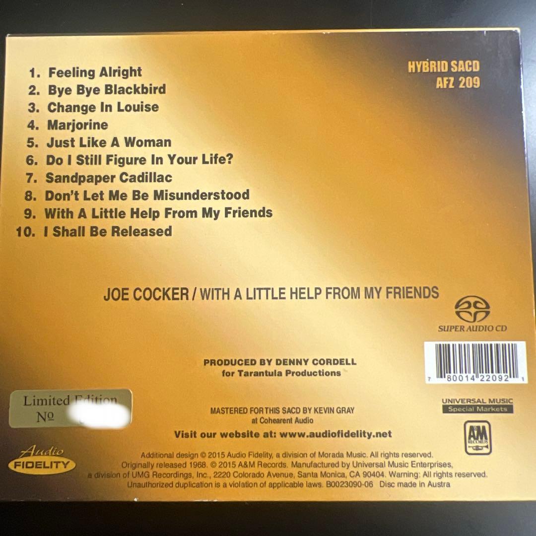 洋楽 Joe Cocker 1st Audio Fidelity SACD
