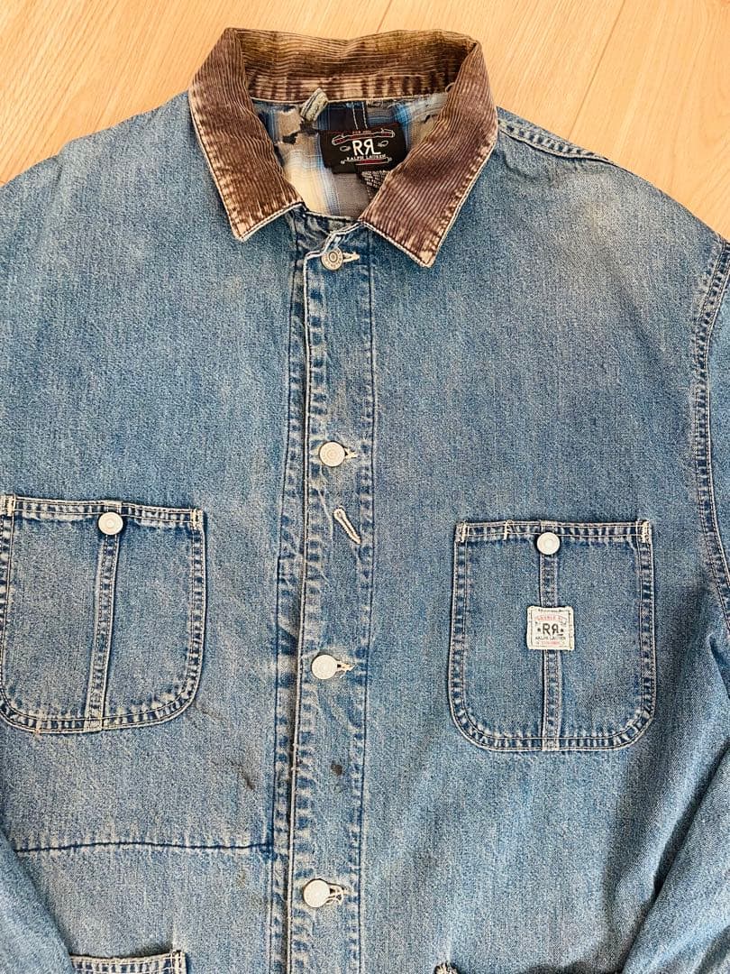 訳あり　RRL デニムカバーオール USA製　三ツ星
