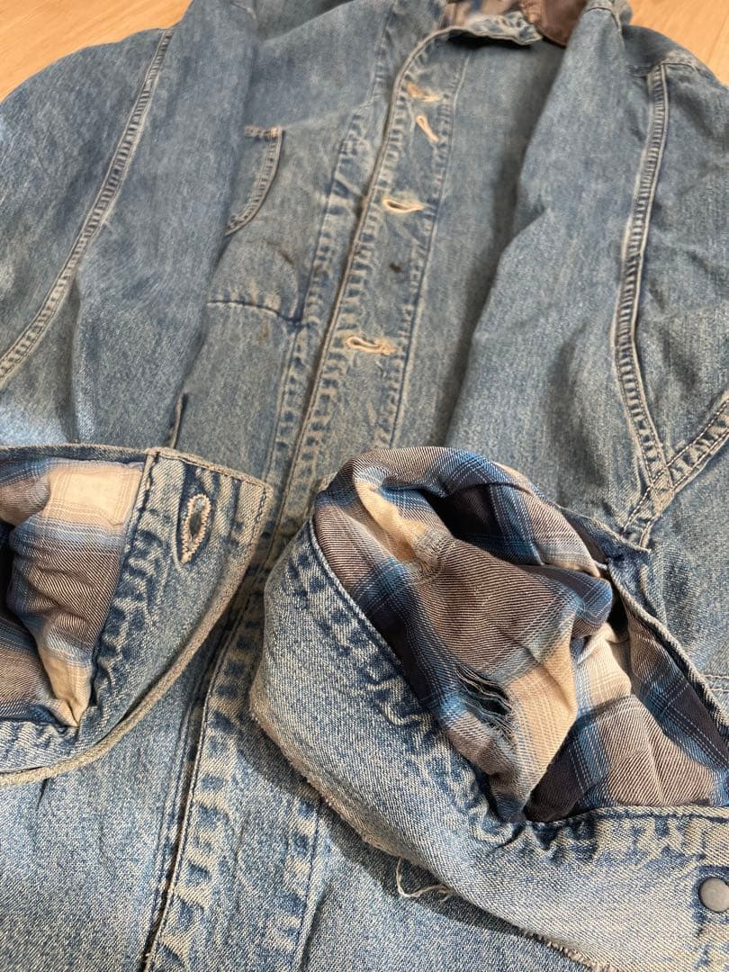 訳あり　RRL デニムカバーオール USA製　三ツ星