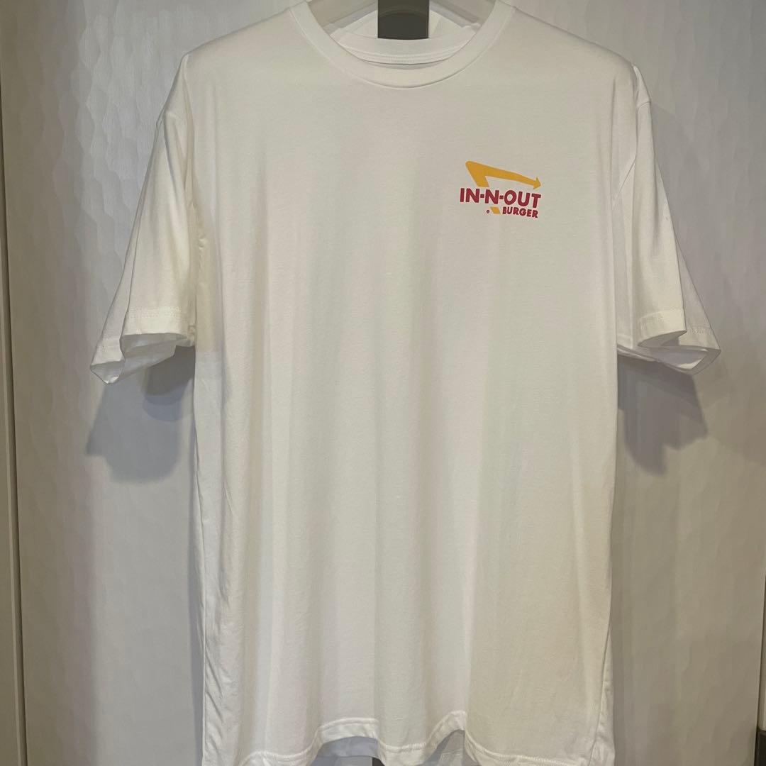 ステッカー付 IN-N-OUT BURGER MENU TEE 半袖 XL 白