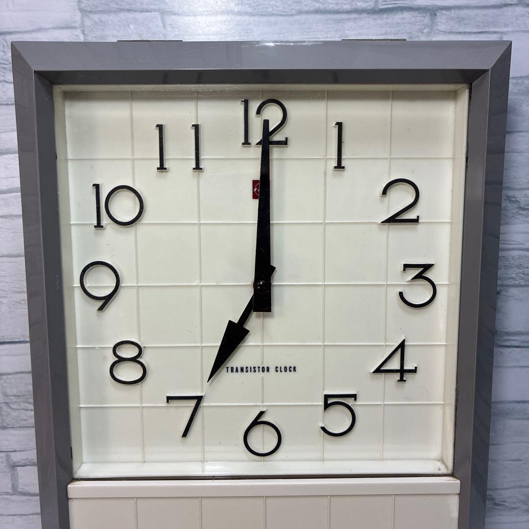 ナショナル 壁掛け時計 TRANSISTOR CLOCK トランジスタ 昭和