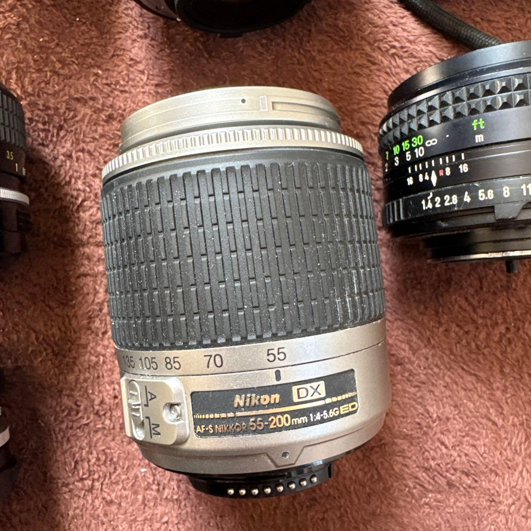 Canon nikonf4 フィルムカメラとレンズ10本セット ジャンク品